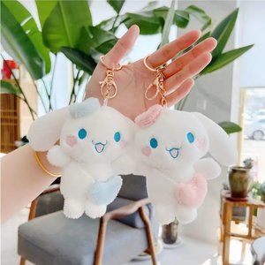 Sanrio cute Cinnamoroll plush keychain/bag charm